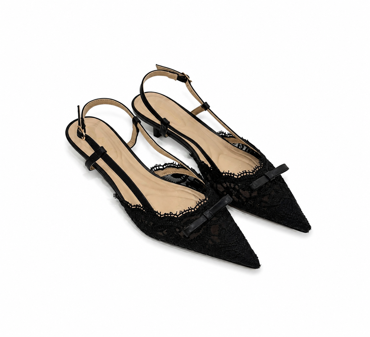 Zapatilla Daisy Encaje Black