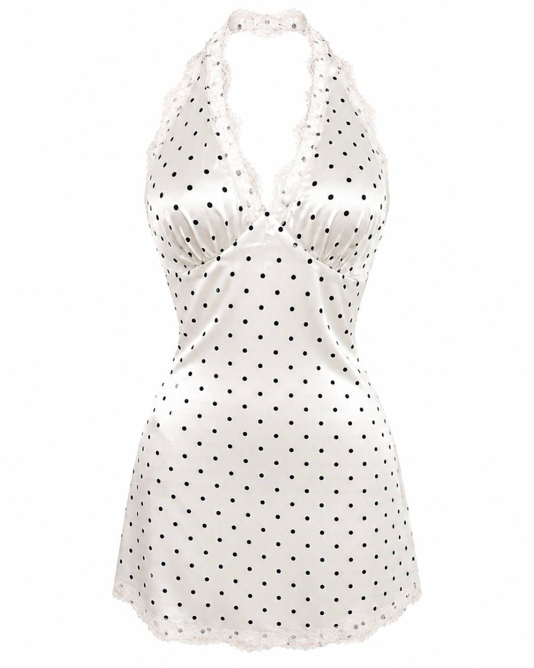Vestido Isa Polka White