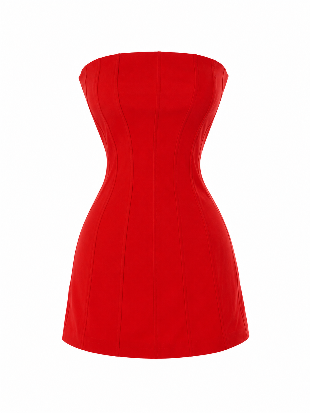 Vestido Strapless Orange